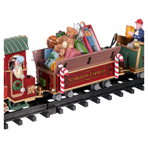 The Starlight Express animierte Szene mit Zug Lemax 12x113x65 cm - 04232 8