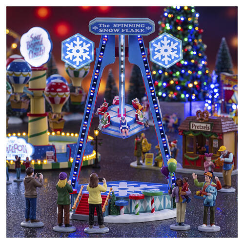 The Spinning Snowflake animierte Szene Lemax Carnival 38x21x21 cm - 04737 2