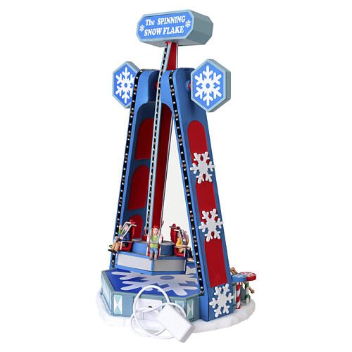 The Spinning Snowflake animated scene Lemax Carnival 38x21x21 cm - 04737 9