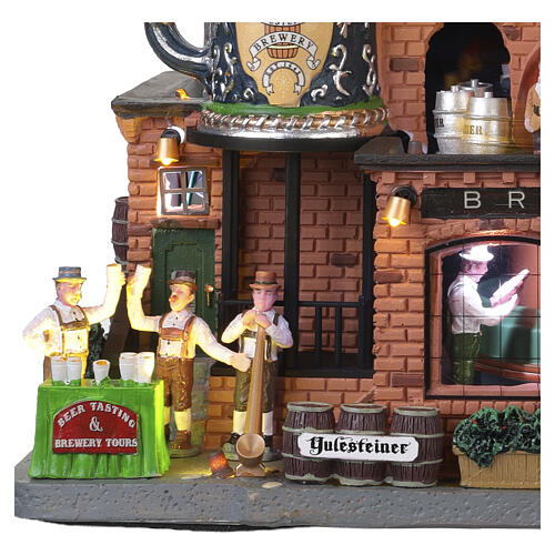 Yulesteiner Brewery scena animata Lemax Caddington Village 27x30x18 cm - 05073 5