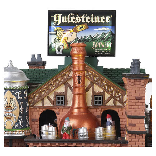 Yulesteiner Brewery scena animata Lemax Caddington Village 27x30x18 cm - 05073 7