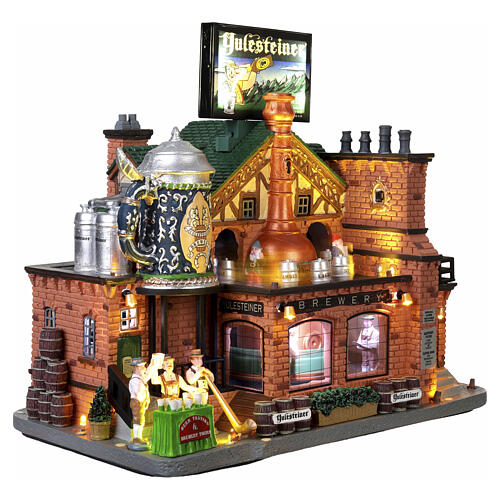 Yulesteiner Brewery animated scene Lemax Caddington Village 27x30x18 cm - 05073 4
