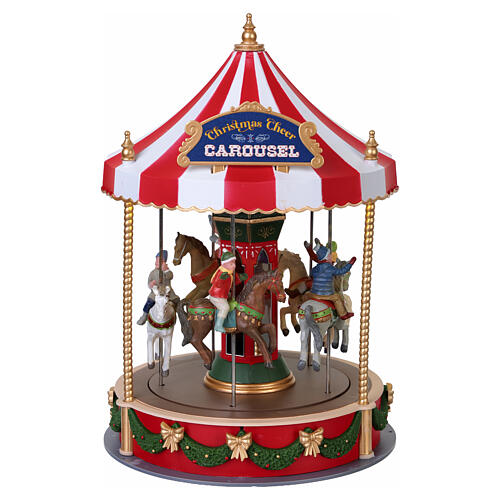 Christmas Cheer Carousel animierte Szene Lemax Caddington Village 26x16x16 cm - 14821 5