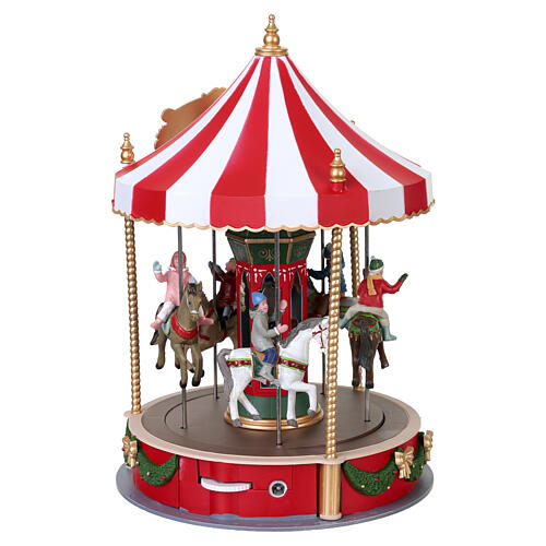 Christmas Cheer Carousel animierte Szene Lemax Caddington Village 26x16x16 cm - 14821 6
