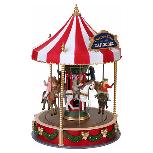 Christmas Cheer Carousel scena animata Lemax Caddington Village 26x16x16 cm - 14821 4