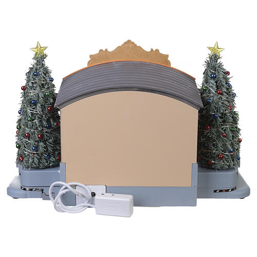 Christmas Grove Skating Rink animierte Szene Lemax Caddington Village 21x33x31 cm - 14870 8