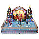 Christmas Grove Skating Rink animierte Szene Lemax Caddington Village 21x33x31 cm - 14870 s1