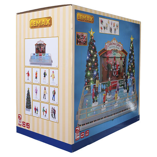 Christmas Grove Skating Rink animated scene Lemax Caddington Village 21x33x31 cm - 14870 10