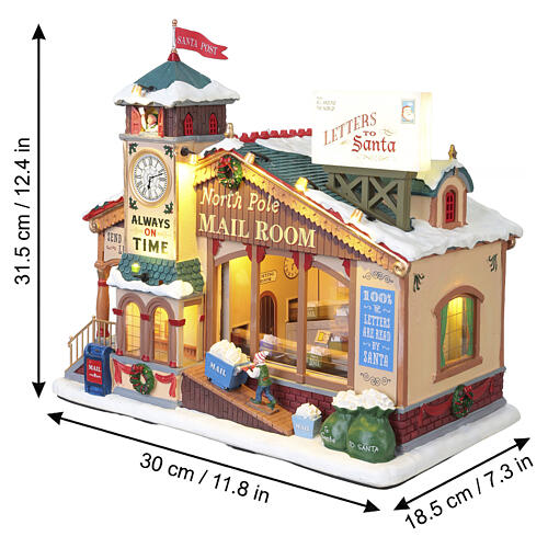 North Pole Mail Room animierte Szene Lemax Santa's Wonderland 28x32x19 cm - 15733 3