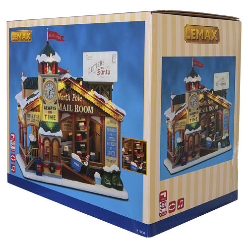 North Pole Mail Room animierte Szene Lemax Santa's Wonderland 28x32x19 cm - 15733 10