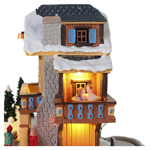 Winterhaus Resort scena animata Lemax Vail Village 34x31x27 cm - 15735 5