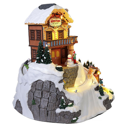Winterhaus Resort scena animata Lemax Vail Village 34x31x27 cm - 15735 6
