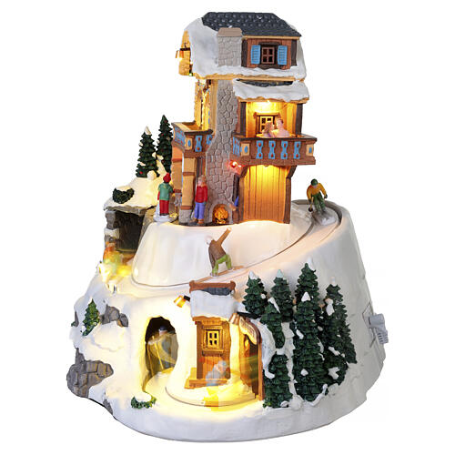 Winterhaus Resort scena animata Lemax Vail Village 34x31x27 cm - 15735 7