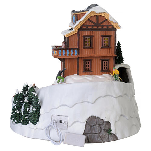 Winterhaus Resort scena animata Lemax Vail Village 34x31x27 cm - 15735 9