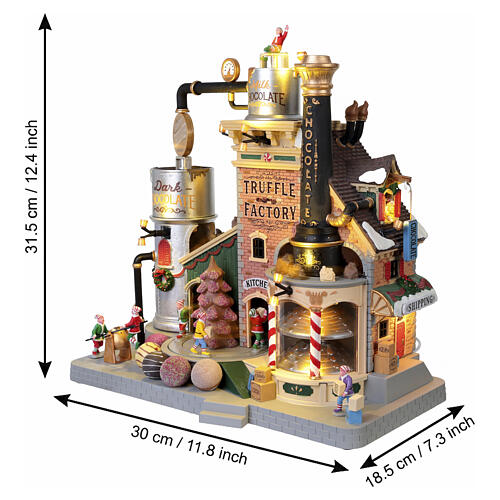 The Christmas Chocolatier Truffle Factory animierte Szene Lemax Santa's Wonderland 31x30x18 cm - 15805 3
