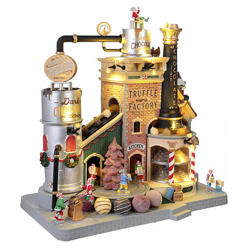 The Christmas Chocolatier Truffle Factory animierte Szene Lemax Santa's Wonderland 31x30x18 cm - 15805 4