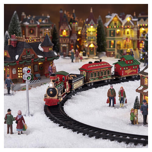 Yuletide Express 16-teiliges Set animierte Szene mit Zug Lemax 9x113x65 cm - 24472 2
