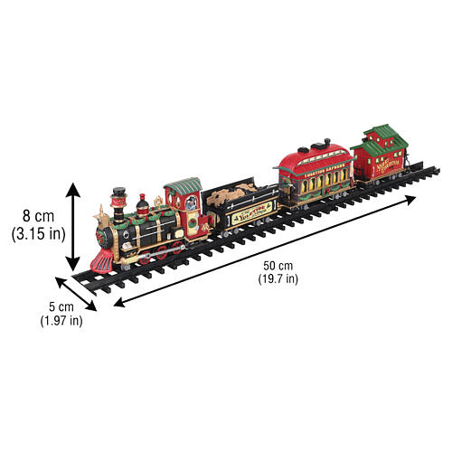 Yuletide Express 16-teiliges Set animierte Szene mit Zug Lemax 9x113x65 cm - 24472 3