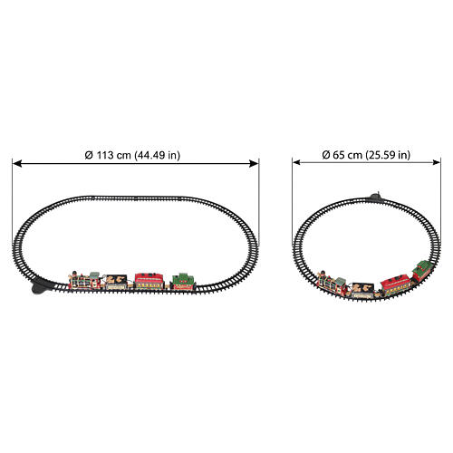 Yuletide Express set 16 pezzi scena animata treno Lemax 9x113x65 cm - 24472 6