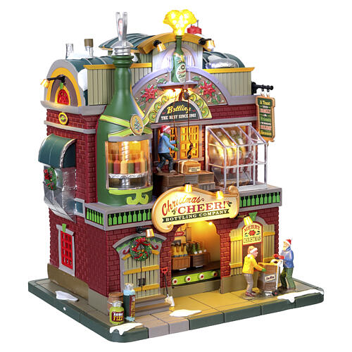 Christmas Cheer Bottling Company animated scene Lemax Caddington Village 27x22x18 cm - 25858 5