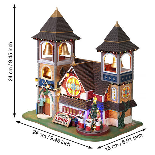 Christmas Chimes animierte Szene Lemax 24x24x15 cm - 25859 3