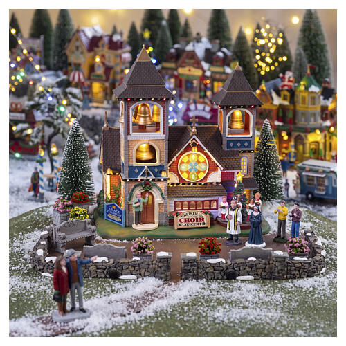 Christmas Chimes Lemax animated scene 24x24x15 cm - 25859 2