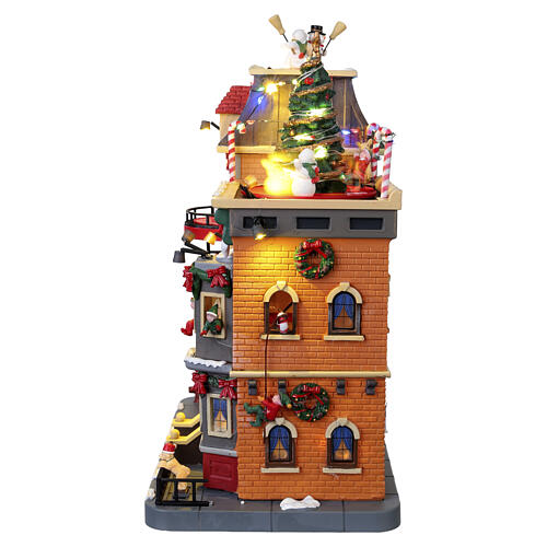 Santa's Rooftop Bash animierte Szene Lemax Santa's Wonderland 29x23x14 cm - 25861 4