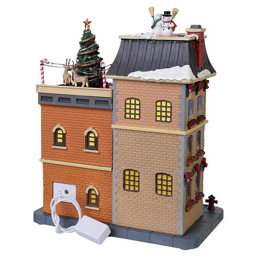 Santa's Rooftop Bash animierte Szene Lemax Santa's Wonderland 29x23x14 cm - 25861 8