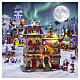 Santa's Rooftop Bash animierte Szene Lemax Santa's Wonderland 29x23x14 cm - 25861 s2