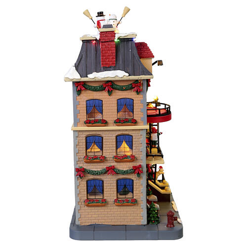 Santa's Rooftop Bash Animated Scene Lemax Santa's Wonderland 29x23x14 cm - 25861 6