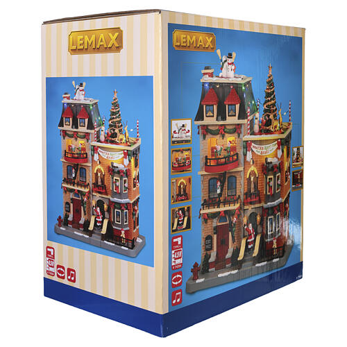 Santa's Rooftop Bash Animated Scene Lemax Santa's Wonderland 29x23x14 cm - 25861 10