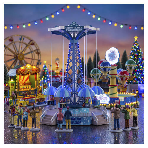 Snowflake Paradrop animierte Szene Lemax Carnival 38x26x25 cm - 34634 2