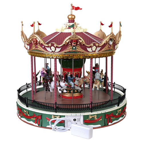 Santa Carousel animierte Szene Lemax Carnival 27x27x27 cm - 34682 7