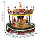 Santa Carousel animated scene Lemax Carnival 27x27x27 cm - 34682 s3