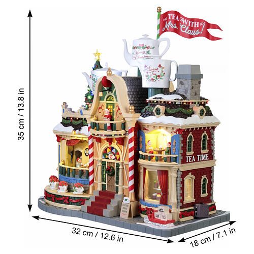 Tea With Mrs. Claus animierte Szene Lemax Santa's Wonderland 35x32x18 cm – 35018 3