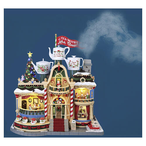 Tea With Mrs. Claus animated scene Lemax Santa's Wonderland 35x32x18 cm - 35018 4