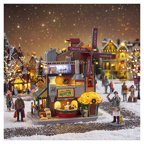 Miss Milly's Muffin Mill scena animata Lemax Caddington Village 28x25x19 cm - 35020 2