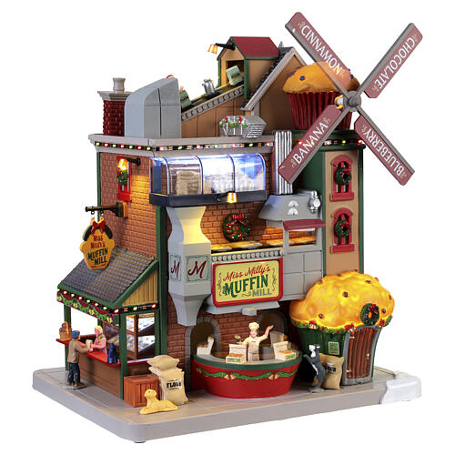 Miss Milly's Muffin Mill scena animata Lemax Caddington Village 28x25x19 cm - 35020 7