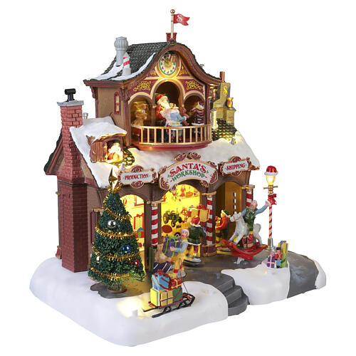 Santa's Workshop Animated Scene Lemax Santa's Wonderland 27x27x25 cm - 35558 5