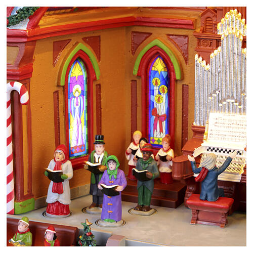Christmas At The Park Pavilion animated scene Lemax Caddington Village 24x28x18 cm - 45267 8