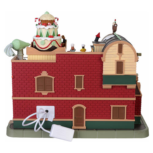 Christmas Cake Factory animated scene Lemax Caddington Village 24x28x20 cm - 45268 10