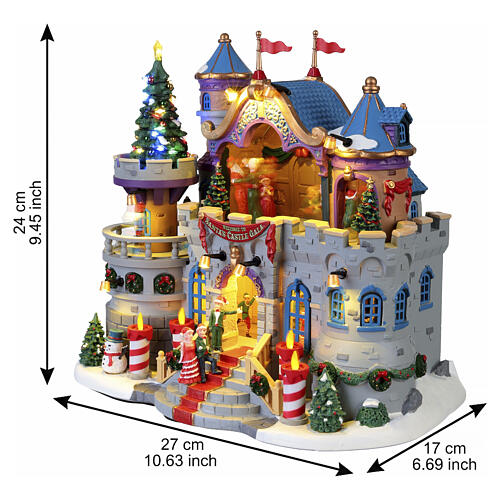Santa's Castle Gala animierte Szene Lemax Santa's Wonderland 24x27x17 cm - 45270 3