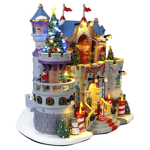 Santa's Castle Gala animierte Szene Lemax Santa's Wonderland 24x27x17 cm - 45270 5