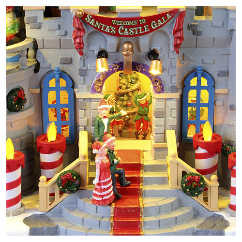 Santa's Castle Gala animierte Szene Lemax Santa's Wonderland 24x27x17 cm - 45270 6