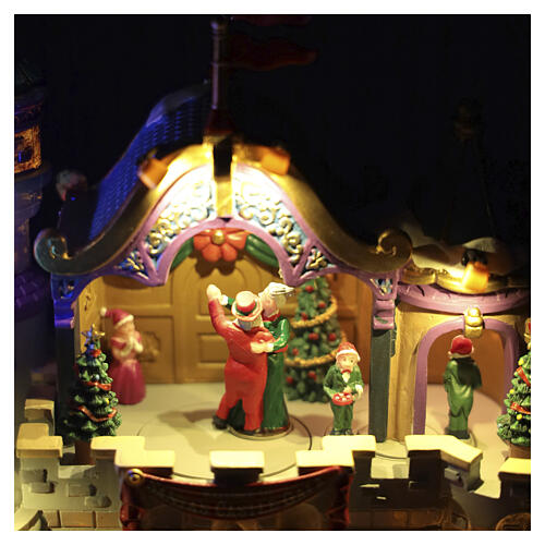 Santa's Castle Gala (4.5V) animated Lemax scene for Santa's Wonderland collection, 9.6x10.8x6.7 in - 45270 4