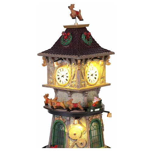 Christmas Clock Tower animierte Szene Lemax 33x16x16 cm - 45735 4