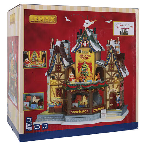 Holiday Hamlet Christmas Shoppe animierte Szene Lemax Caddington Village 32x30x18 cm - 55026 9
