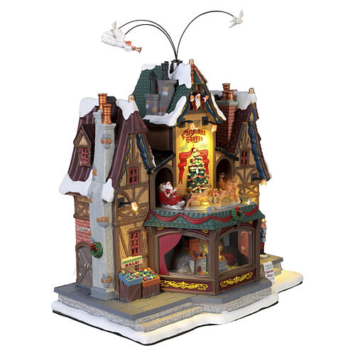 Holiday Hamlet Christmas Shoppe animated scene Lemax Caddington Village 32 x 29.5 x 18 cm - 55026 5