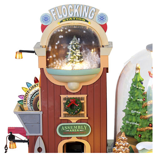 Everlasting Christmas Trees animierte Szene Lemax Caddington Village 23x34x19 cm – 55324 5