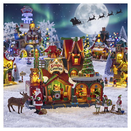 Kringle's Courier Lemax Santa's Wonderland animated scene, 22x28x15 cm – 55325 2